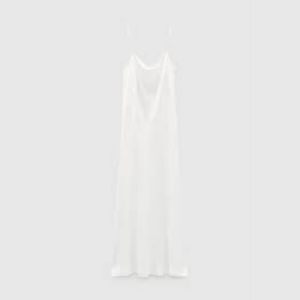 Zara white open back dress